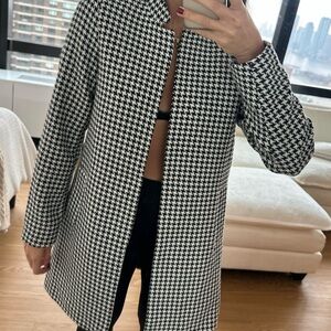 Carolina Belle Montreal Houndstooth Coat NWOT